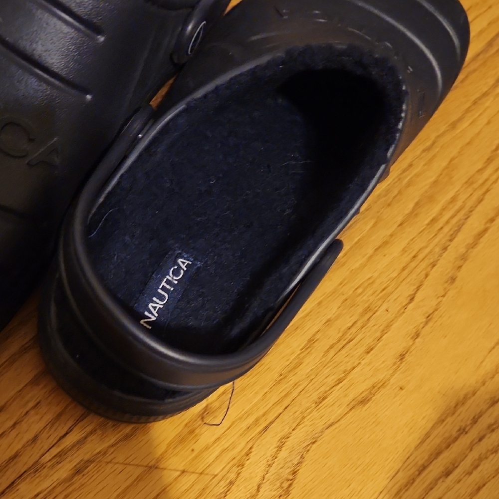 Nautica Black Foam Slippers Slip-On Comfort - Picture 4 of 8
